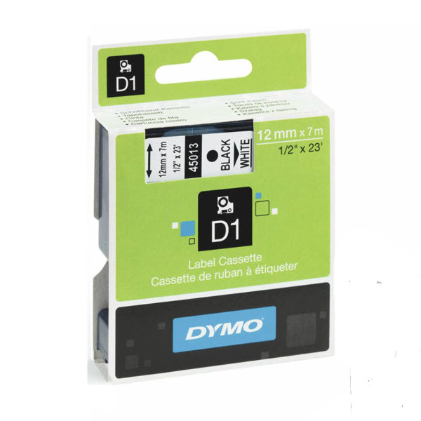 For Dymo D1 Label Tape Black On White 45013 S0720530 - Temu